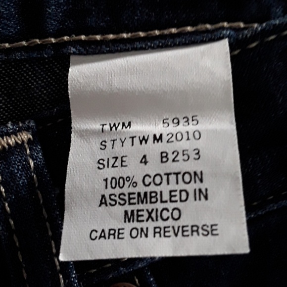 Mossimo Blue Bootcut Jean's Sz 4 - Picture 3 of 4